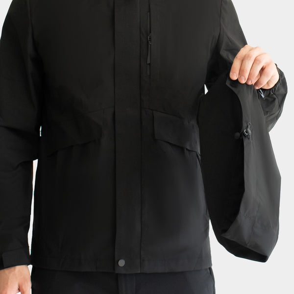 Chamarra con Cierre Oculto y Gorro Desmontable