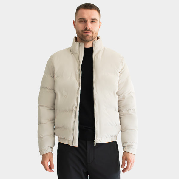 Chamarra Acolchada Textura Vinipiel Mate