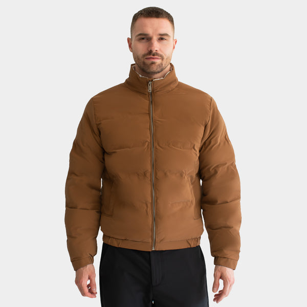 Chamarra Acolchada Textura Vinipiel Mate