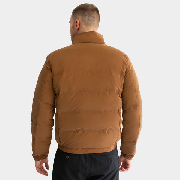 Chamarra Acolchada Textura Vinipiel Mate