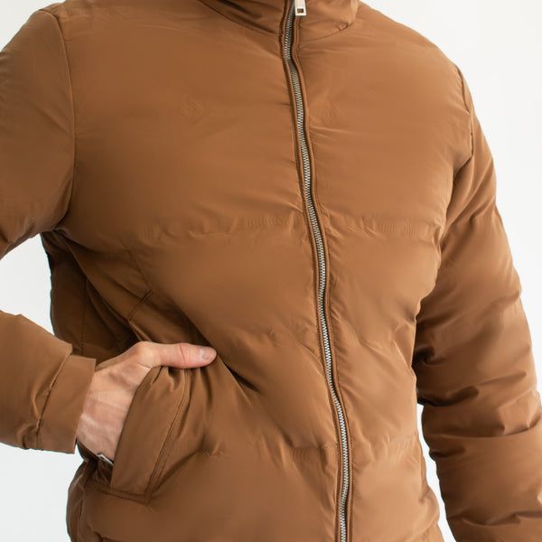 Chamarra Acolchada Textura Vinipiel Mate