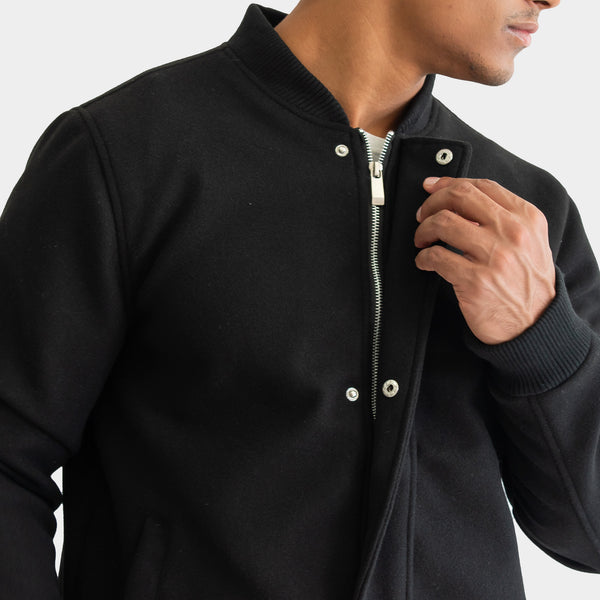 Chamarra Bomber Jacket Tipo Lana