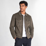 Soft Suede Trucker Jacket