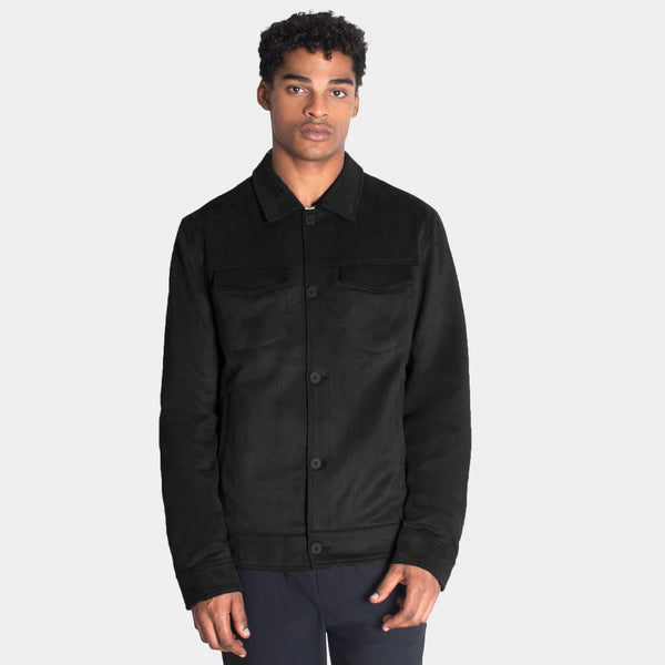 Soft Suede Trucker Jacket