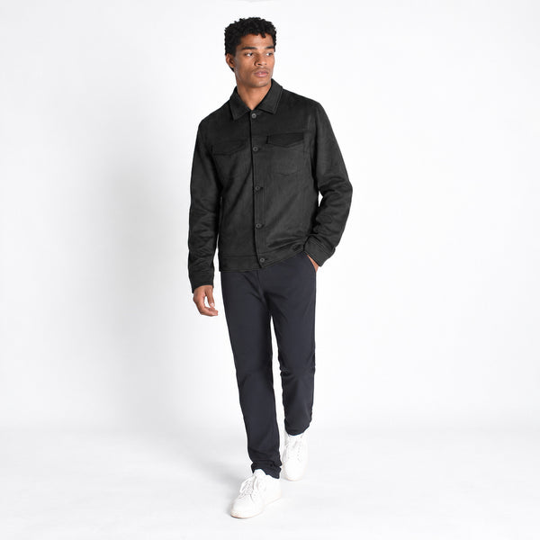 Soft Suede Trucker Jacket