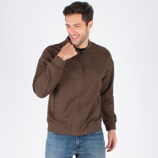 Chamarra Generra Bomber Jacket de Gamuza CM-428407