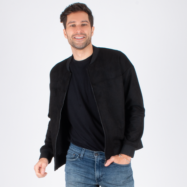 Chamarra Generra Bomber Jacket de Gamuza CM-428407