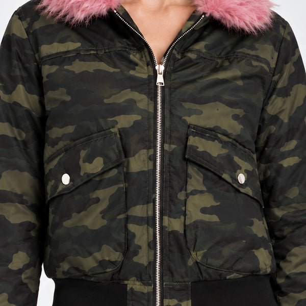 Chamarra Generra Con Estampado Militar CMG-1549