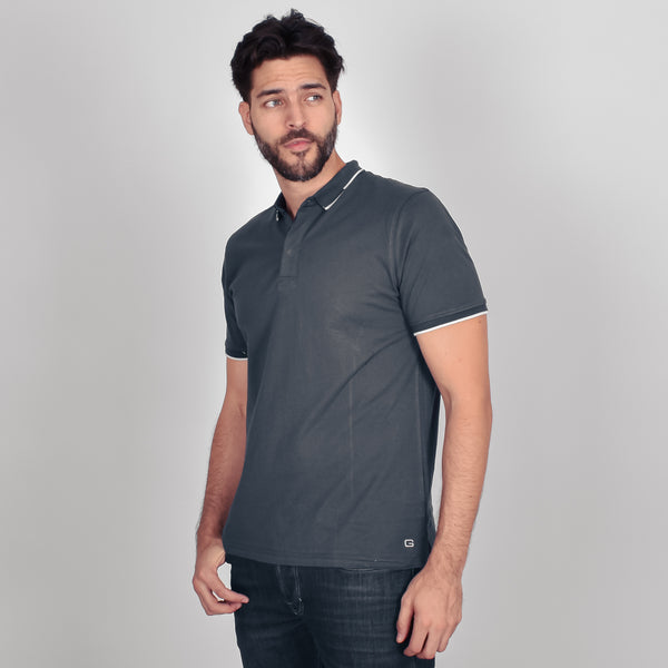 Playera Tipo Polo Generra Con Contraste en Cuello 228705