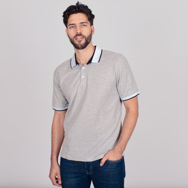 Playera Tipo Polo Generra Con Contraste en Cuello 228704
