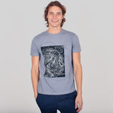 Playera Generra Manga Corta Estampado Abstracto 218708
