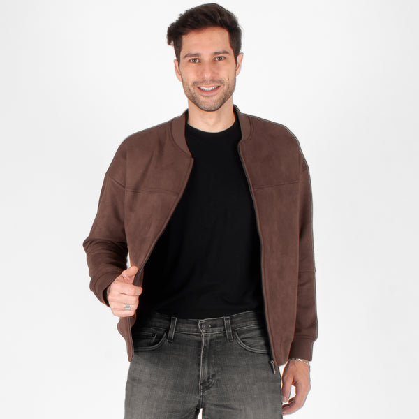 Chamarra Generra Bomber Jacket de Gamuza CM-428407