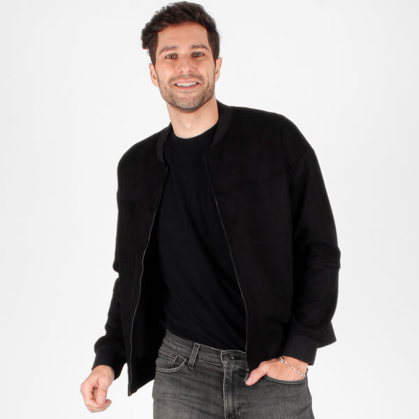 Chamarra Generra Bomber Jacket de Gamuza CM-428407