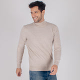 Suéter Generra con Cuello Mock Tonos Jaspeados SW-429802G