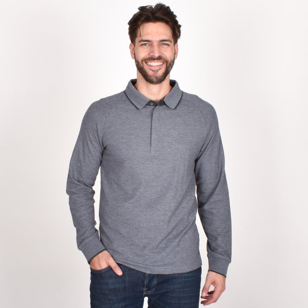 Playera Tipo Polo Generra Manga Larga 328901