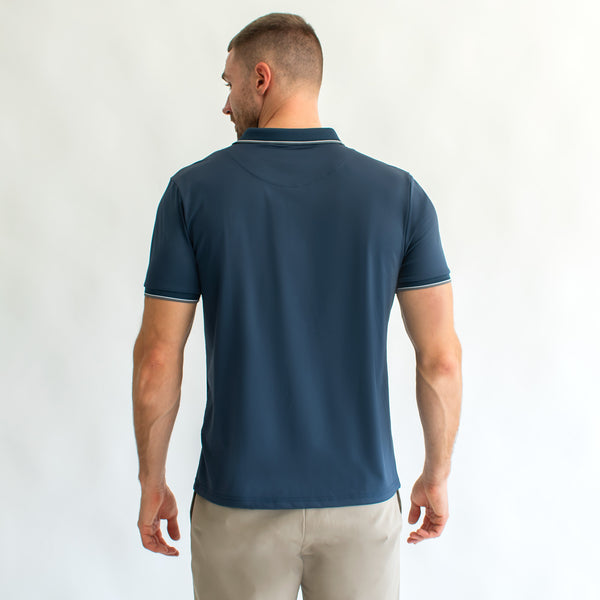Playera Polo para Hombre Regular Fit – Cuello y Puños en Contraste de Color