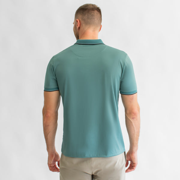 Playera Polo para Hombre Regular Fit – Cuello y Puños en Contraste de Color