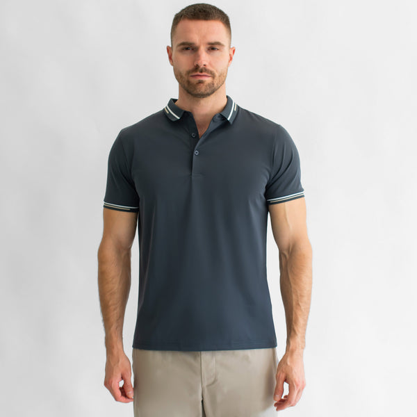 Playera Polo para Hombre Regular Fit – Cuello y Puños en Contraste de Color