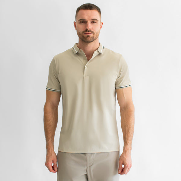 Playera Polo para Hombre Regular Fit – Cuello y Puños en Contraste de Color