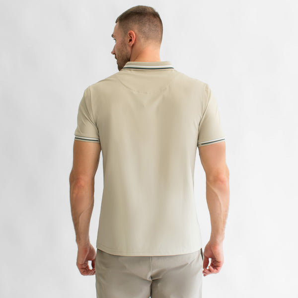 Playera Polo para Hombre Regular Fit – Cuello y Puños en Contraste de Color