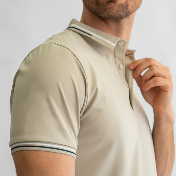 Playera Polo para Hombre Regular Fit – Cuello y Puños en Contraste de Color