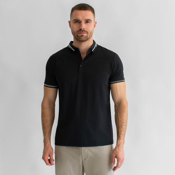 Playera Polo para Hombre Regular Fit – Cuello y Puños en Contraste de Color