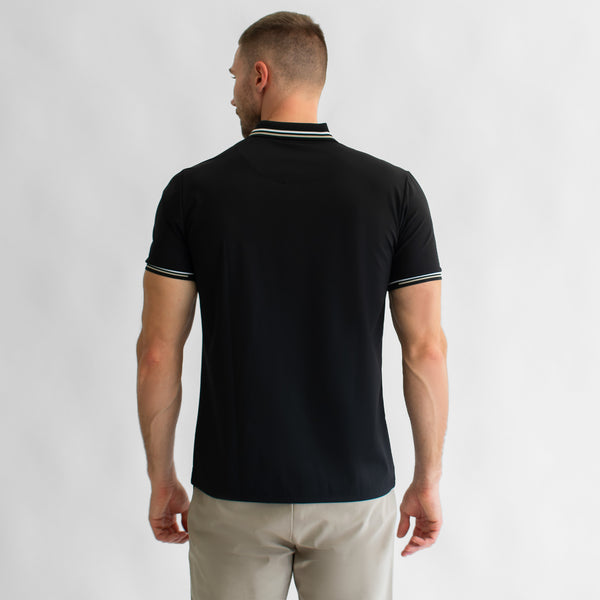 Playera Polo para Hombre Regular Fit – Cuello y Puños en Contraste de Color