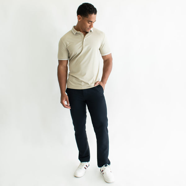 Playera Polo para Hombre Regular Fit – Contraste en Cuello y Puños