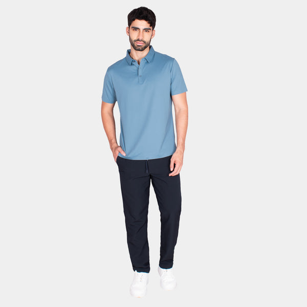 Playera Polo Manga Corta con Botones al Tono