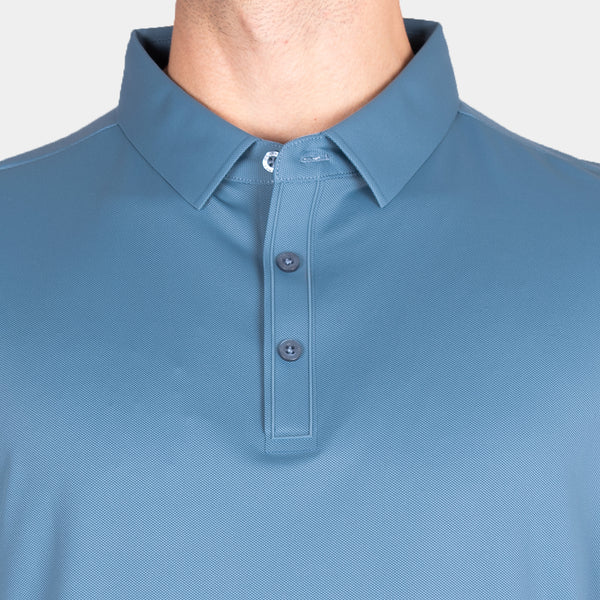 Playera Polo Manga Corta con Botones al Tono
