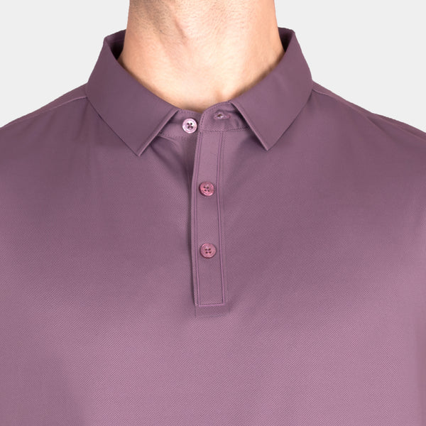 Playera Polo Manga Corta con Botones al Tono