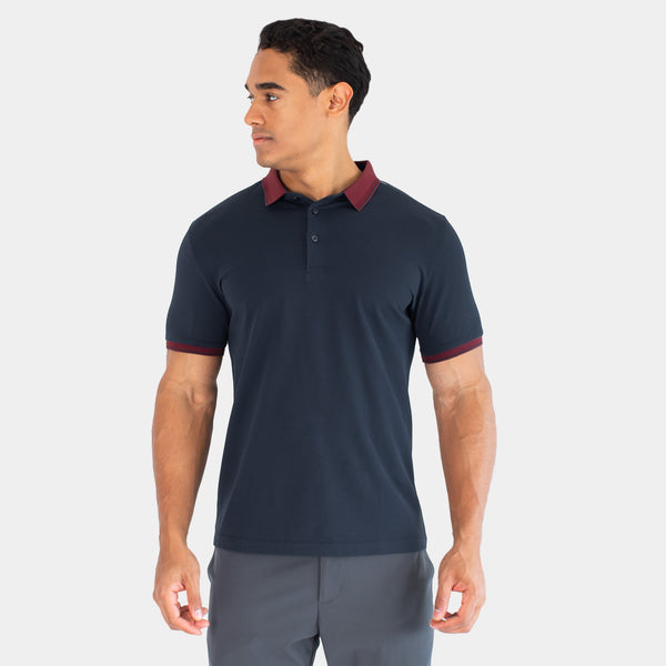 Playera Polo con Contraste en Cuello