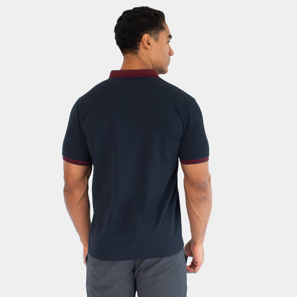 Playera Polo con Contraste en Cuello