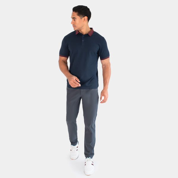 Playera Polo con Contraste en Cuello