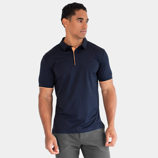 Playera Polo con Contraste en Aletilla