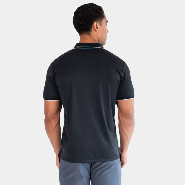 Playera Polo Luxe Fresh con Contraste en Cuello y Rib.