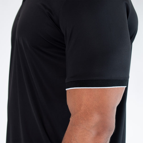 Playera Polo Luxe Fresh con Contraste en Cuello y Rib.