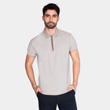 Playera Polo Ligera con Cierre al Frente