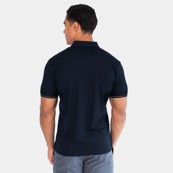 Playera Polo con Cierre al Frente con Cinta Tricolor