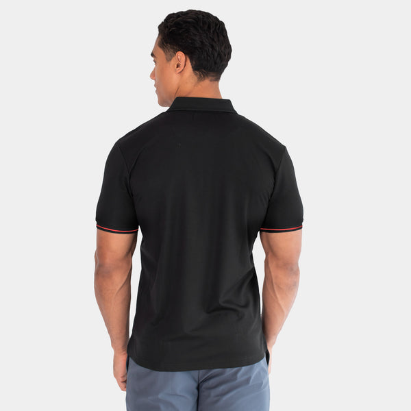 Playera Polo con Cierre al Frente con Cinta Tricolor