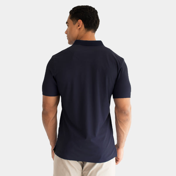 Playera Polo con Cierre y Detalles en Realce