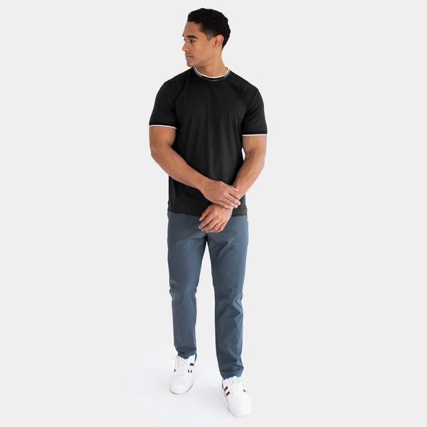 Playera Cuello Redondo con Contratste en Cuello