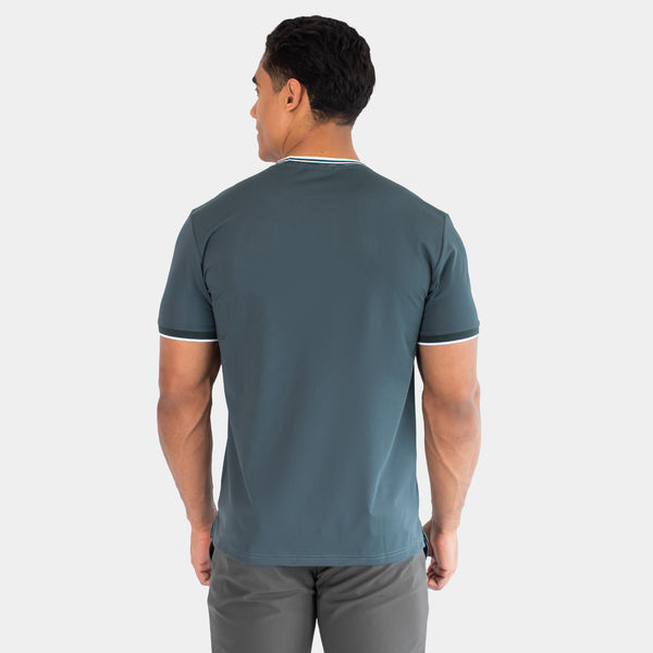 Playera Cuello Redondo con Contratste en Cuello