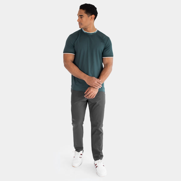 Playera Cuello Redondo con Contratste en Cuello