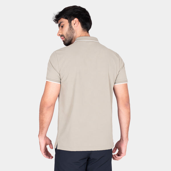 Playera Polo Cuello Johnny con Lineas de Contraste