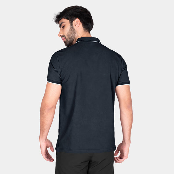 Playera Polo Cuello Johnny con Lineas de Contraste