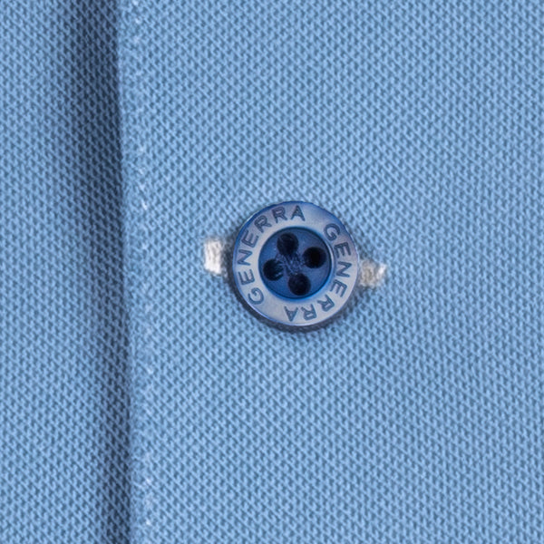 Playera Polo con Costuras Decorativas en Hombros