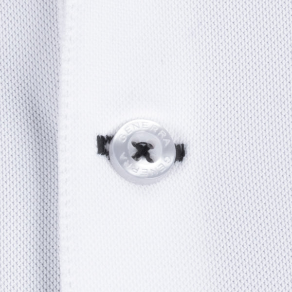 Playera Polo con Costuras Decorativas en Hombros