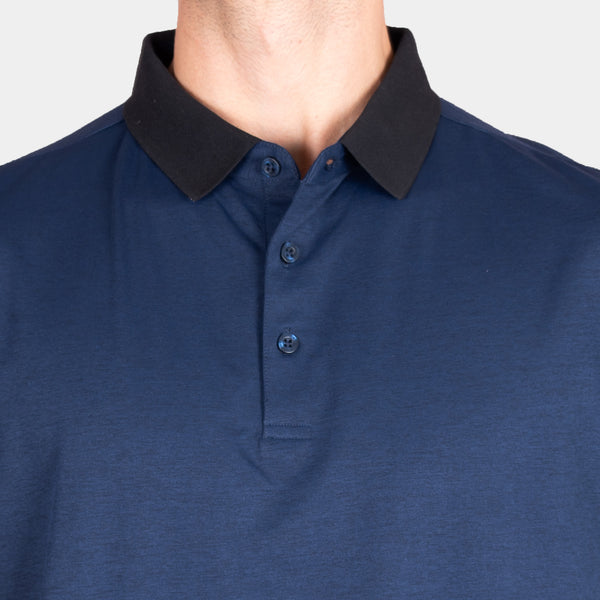 Playera Polo Manga Corta con Cuello a Contraste