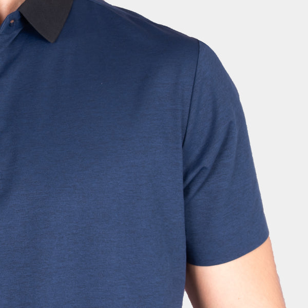 Playera Polo Manga Corta con Cuello a Contraste
